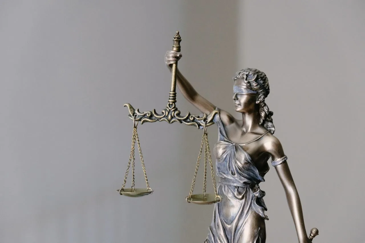 Lady justice with a scale